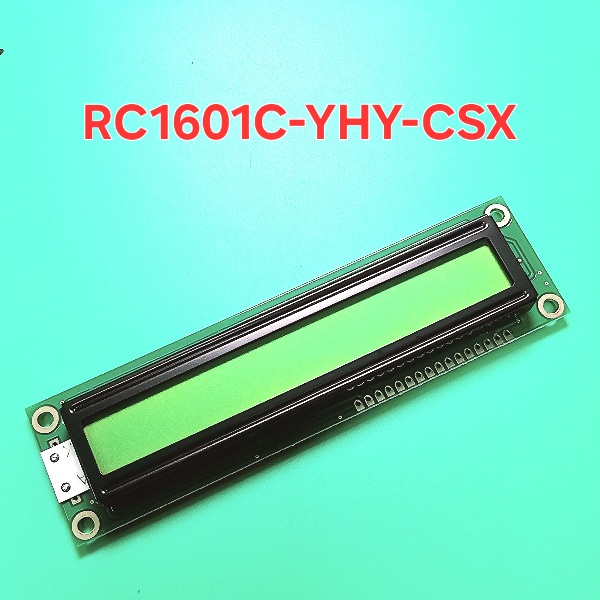 Дисплей RC1601C-YHY-JSX зеленый LCD